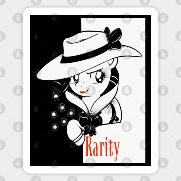 Noir Rarity Magnet by AmyNewBlue